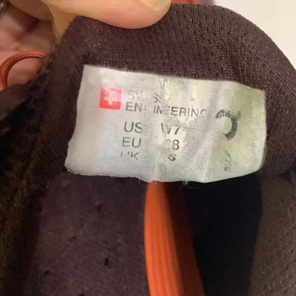 On Running Women's Athletic Shoes - Purple and Orange - Picture 11 of 12